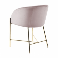 Jídelní židle Gwell, růžová - 4
