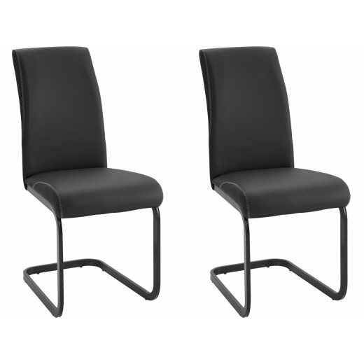 Jídelní židle Hakan (SET2 ks), černá - 1
