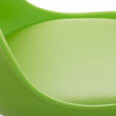 Jídelní židle Heidy, zelená / černá - 4