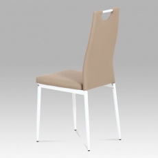 Jídelní židle Henrieta, cappuccino/bílá - 3