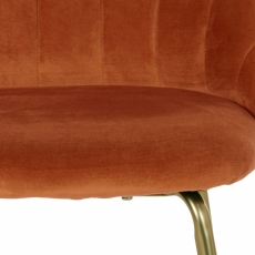 Jídelní židle Herria (SET 2 ks), měděná - 6