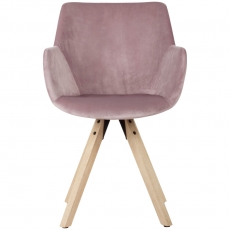 Jídelní židle Hima (SET 2 ks), růžová - 2