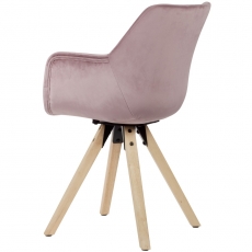 Jídelní židle Hima (SET 2 ks), růžová - 5
