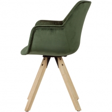 Jídelní židle Hima (SET 2 ks), zelená - 4