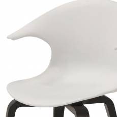 Jídelní židle Ikona (SET 4 ks), černá/bílá - 2