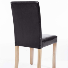 Jídelní židle Ina, syntetická kůže, hnědá - 4