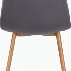 Jídelní židle Ines (SET 4 ks), antracitová - 5