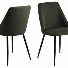 Jídelní židle Ines (SET 4 ks), olivová - 1