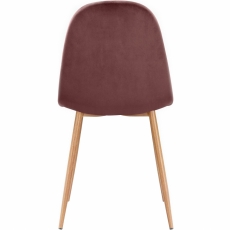 Jídelní židle Ines (SET 4 ks), růžová - 5