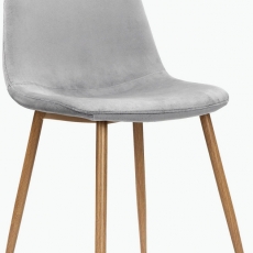 Jídelní židle Ines (SET 4 ks), šedá - 1