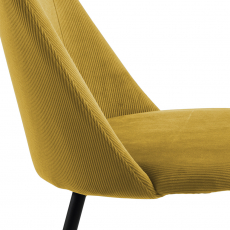 Jídelní židle Ines (SET 4 ks), žlutá - 2