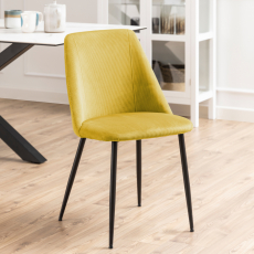 Jídelní židle Ines (SET 4 ks), žlutá - 6