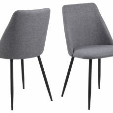 Jídelní židle Ines (SET 4ks), tkanina, olivová - 1