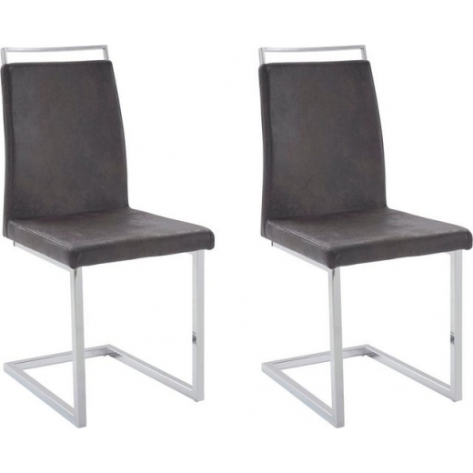 Jídelní židle Jasmi (SET 2 ks), antracitová - 1