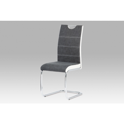Jídelní židle Jerome, šedá / bílá - 1