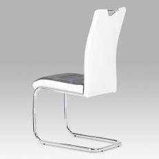 Jídelní židle Jerome, šedá / bílá - 2