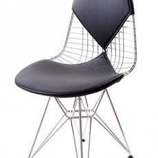 Jídelní židle Jette, chrom/černá - 2