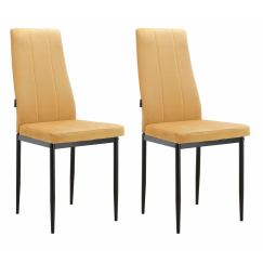 Jídelní židle Kelly (SADA 2 ks), žlutá