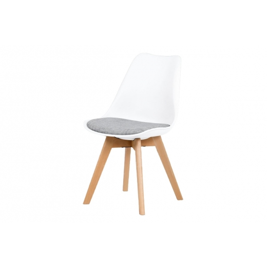 Jídelní židle Kim (SET 4 ks), bílá - 1