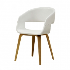 Jídelní židle Kimberly (SET 2 ks), dub/bílá - 1