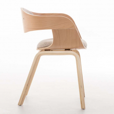 Jídelní židle Kingston, textil, přírodní / krémová - 3