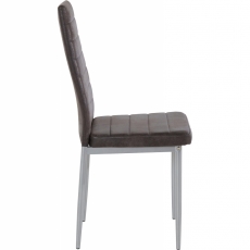 Jídelní židle Kiok (SET 4 ks), antracitová - 3