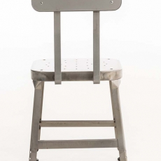 Jídelní židle kovová Eaton, metalická - 4