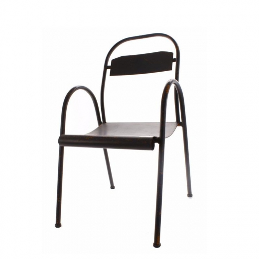 Jídelní židle kovová Echo, černá - 1