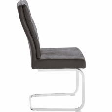 Jídelní židle Lagun (SET 2 ks), antracitová - 3