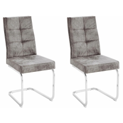 Jídelní židle Lagun (SET 2 ks), šedá