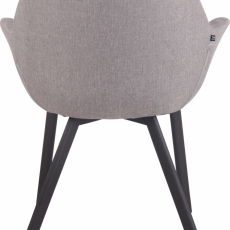 Jídelní židle Lancy, textil, šedá - 4