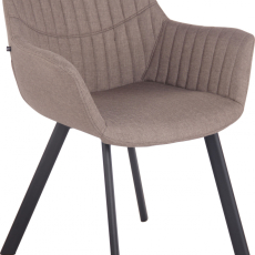 Jídelní židle Lancy, textil, taupe - 1