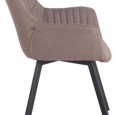 Jídelní židle Lancy, textil, taupe - 3