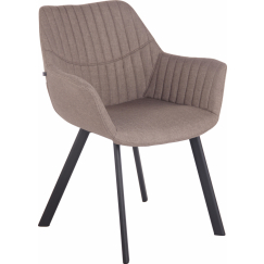 Jídelní židle Lancy, textil, taupe
