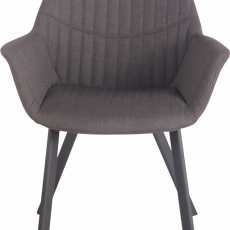 Jídelní židle Lancy, textil, tmavě šedá - 2