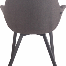 Jídelní židle Lancy, textil, tmavě šedá - 4