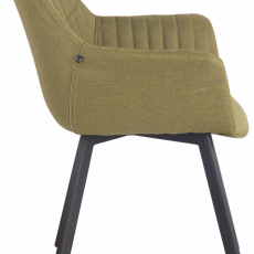 Jídelní židle Lancy, textil, zelená - 3