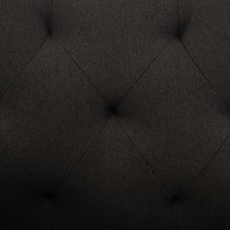 Jídelní židle Langford, textil, černá - 6