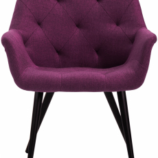 Jídelní židle Langford, textil, fialová - 2