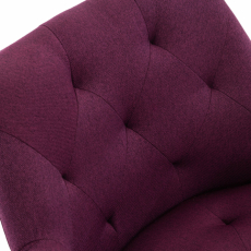 Jídelní židle Langford, textil, fialová - 4