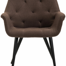 Jídelní židle Langford, textil, hnědá - 2