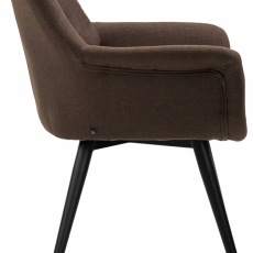 Jídelní židle Langford, textil, hnědá - 3