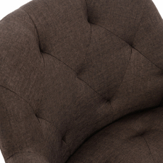 Jídelní židle Langford, textil, hnědá - 4