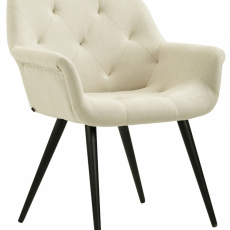 Jídelní židle Langford, textil, krémová - 1