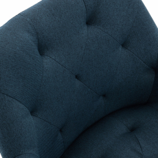 Jídelní židle Langford, textil, modrá - 4