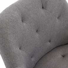 Jídelní židle Langford, textil, šedá - 4