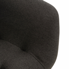 Jídelní židle Langford, textil, tmavě šedá - 6