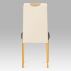 Jídelní židle Large, šedá/krémová - 5