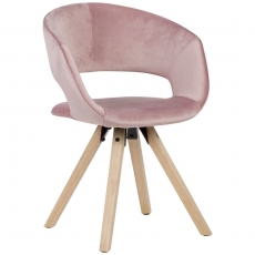 Jídelní židle Larisa, růžová - 1