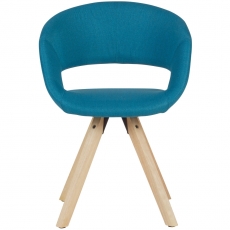 Jídelní židle Larisa, textil, modrá - 2
